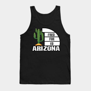 Red for ed arizona cactus Tank Top